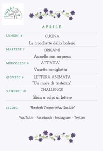 programma settimanale